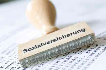 Holzstempel Sozialversicherung